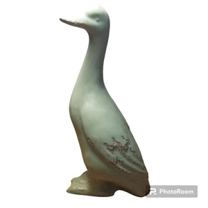 Celadone Duck/Goose Vtg 12" Cay Glazed Pottery 1658 Mark Beautiful Estate READ - Picture 1 of 12
