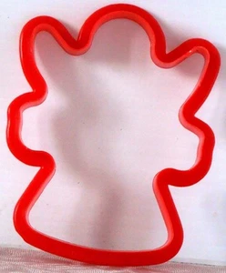 GROßER roter ENGEL Ausstecher KUNSTSTOFF 4" x 3" EUC - Bild 1 von 1