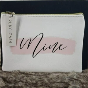Ruby + Cash White Mine Makeup Pouch Travel Bag - Picture 1 of 7
