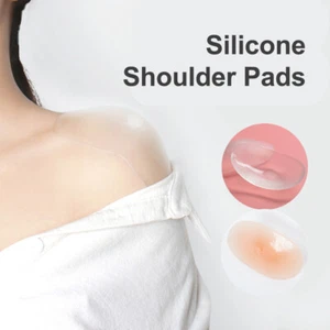 Selbstklebende Silikon Schulter Push-up Pads Schulterverstärker weich wiederverwendbar - Bild 1 von 10