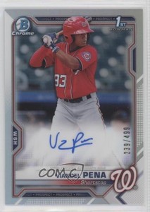 2021 Bowman Chrome Prospect Auto Refractor /499 Viandel Pena #CPA-VP Auto