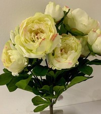 1 MAZZO PEONIE ARTIFICIALE PER COMPOSIZIONI COLORE A SCELTA 60CM FIORI PIANTE