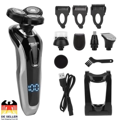 MARKENLOS Rasierer Herren Elektrisch Friseur Rasierapparat Nass und Trockenrasierer Männer