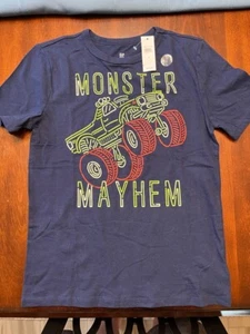 Gap Kids Boys T-Shirt Monster Mayhem Size L - Picture 1 of 3