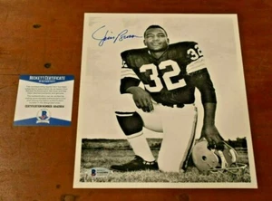 Early JIM BROWN Signed 8x10 Photo-HOF-Cleveland Browns-Beckett Authentication - Picture 1 of 6