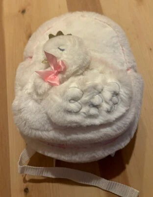 Capezio White Pink Plush Swan Princess Ballet Class/Dance Bag Backpack NEW - Image 1 of 4