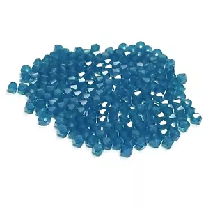 5301 5328 Swarovski Elements Crystal Bicone Beads Caribbean Blue Opal 4mm 200 Pc - Picture 1 of 1