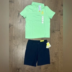 Boy's Casual Golf School Outfit Shorts and Polo Bundle Size Large (10/12) - Picture 1 of 8