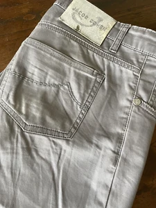 Jacob Cohen Cotton + Elastane Pants Pastel Grey Size W36 - Picture 1 of 10