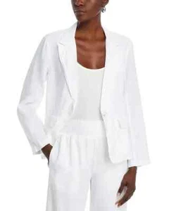 Bella Dahl Linen Longline Blazer Womens Size S White Lightweight Breathable - Picture 1 of 21