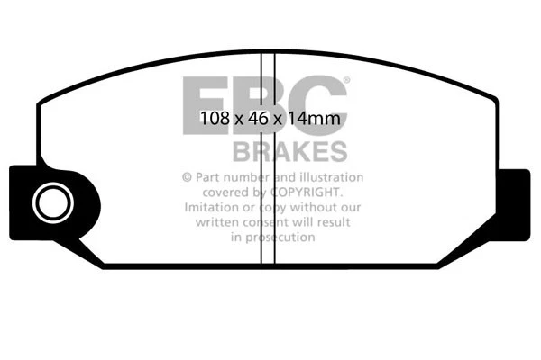 Pastillas de freno delanteras EBC Ultimax para Subaru 284/MV/Cambio 1.8 (83 > 85) - Imagen 1 de 1
