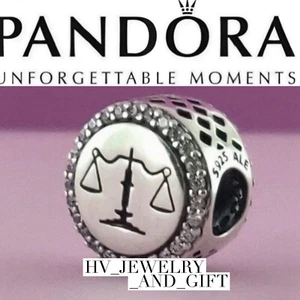Rare Pandora Scales of Justice Charm Judge Lawyer Attorney Law Student School - Picture 1 of 4