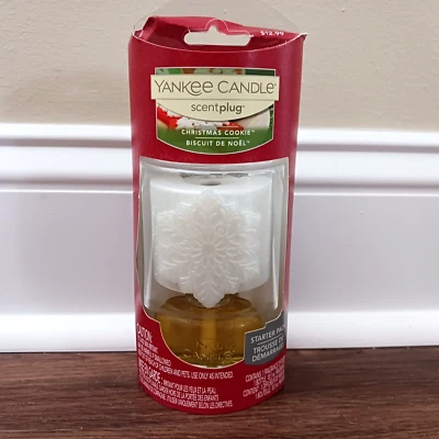 New Yankee Candle Scent Plug Christmas Cookie Starter Pack Snowflake - Image 1 of 3
