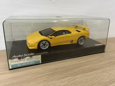 Raro Kyosho MINI-Z Racer Body Lamborghini Diablo VT AMARILLO Abrigo Brillante JAPÓN F/S Foto 1 de 4