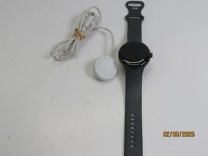 Google GA03119-US Pixel Watch GPS 40mm Matte Black Stainless Steel Case [DJ494] - Afbeelding 1 van 7