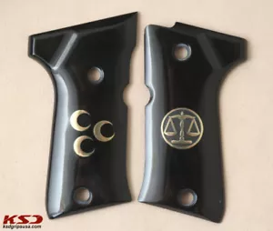 KSD Brand Beretta 92 Impugnature acriliche nere compatte compatibili - Foto 1 di 2