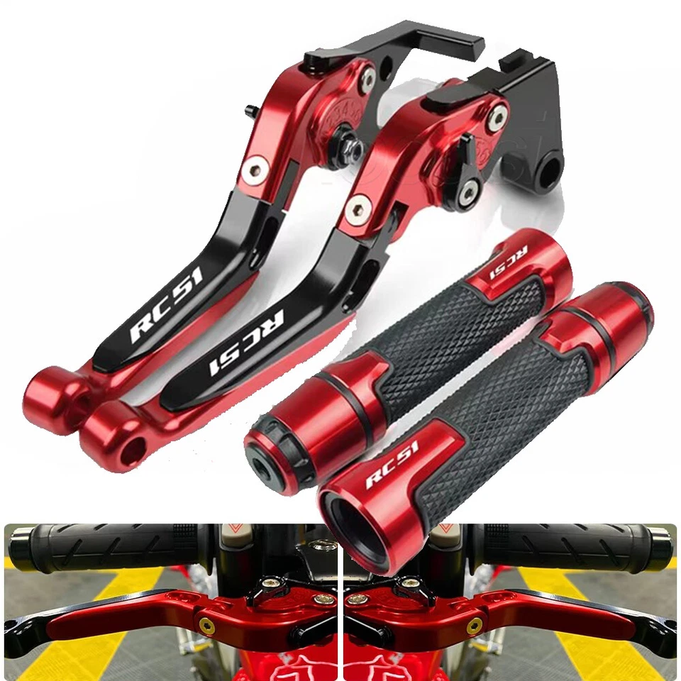 For Honda RC51/RVT1000 SP-1/SP-2 2000-06 Brake Clutch Lever Handlebar Grips sets - Image 1 of 4