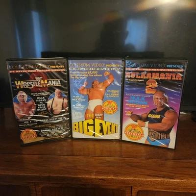 Coliseum Video / Wrestling VHS Tapes / Wrestlemania 2, Big Event, Hulkamania 2 - Image 1 of 4
