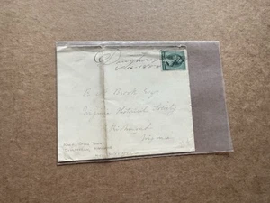 US 1888 Small Town Cover +Rare M/S Chop =Doughogan MD +Back Stamps +8-16-1888 - Picture 1 of 3