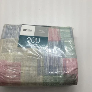 JC Penny Home Collection 200 Thread Count Twin Sheet Set NEW Deep Pockets 14" - Picture 1 of 5