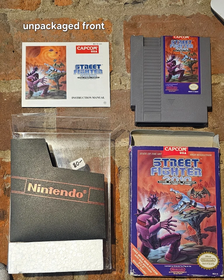 Street Fighter 2010: The Final Fight  NES (CIB) RARE manual and pictured inserts - Image 1 of 4
