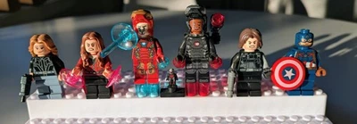 LEGO Marvel Minifigure Lot - Airport Battle (76051) *Iron Man* *War Machine* - Image 1 of 2
