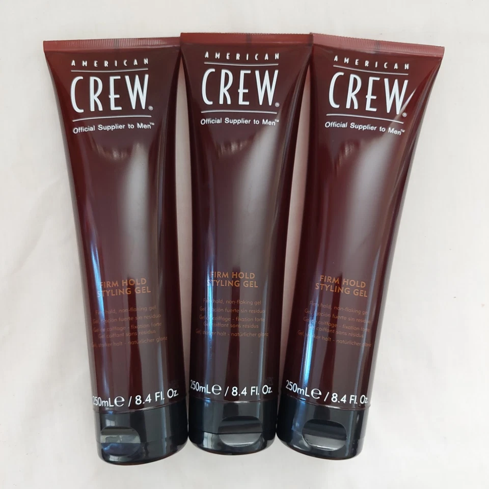 3 American Crew Hair Firm Hold Styling Gel 8.4 oz 250 ml new tube - Image 1 of 2