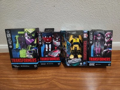 Lote de 4 Transformers Studio Series Mixmaster, Sideswipe, Elita-1, Sunstreaker Foto 1 de 4