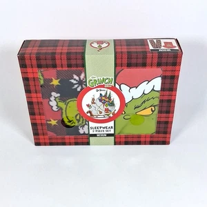 Grinch Dr. Seuss 2pc Pajamas Set SS Shirt & Lounge Pants Christmas Adult Size M - Picture 1 of 2