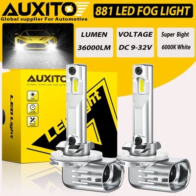 881 LED Fog Light Driving Bulbs Lamp 100W 862 886 889 894 896 898 6000K White Foto 1 de 4