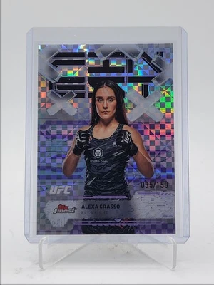ALEXA GRASSO 2025 TOPPS FINEST UFC COMMON PURPLE CHECKERBOARD /150 Q5189 - Image 1 of 2
