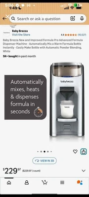 Dispensador de fórmula avanzada Baby Brezza Formula Pro Foto 1 de 3