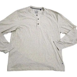 Camisa Henley Sastre Vintage Para Hombre Manga Larga Talla Mediana Marfil Adulto Algodón - Imagen 1 de 4
