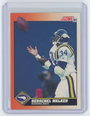 1991 Score Herschel Walker . Minnesota Vikings #348 - Image 1 of 2