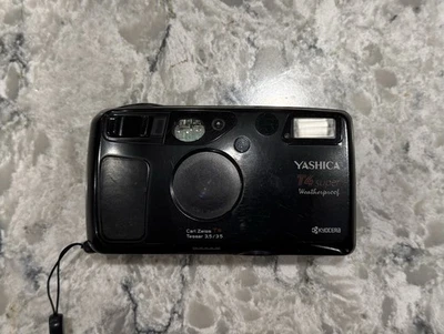 Yashica T4 35mm Point & Shoot Camera Carl Zeiss 35mm f3.5 T* Film Tested (READ) - Image 1 of 4