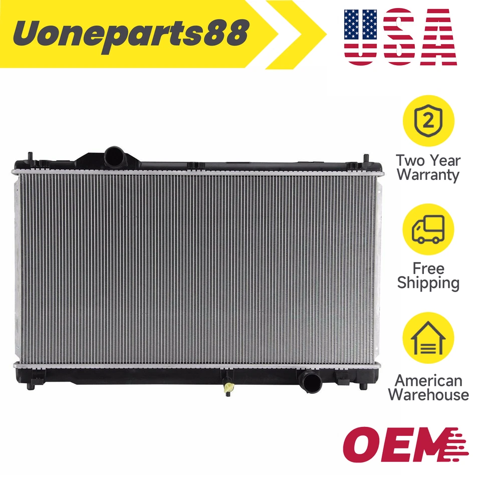 CU2968 Aluminum Radiator for 2006-2015 Lexus IS250 IS350 V6 2.5L 3.5L AT MT Foto 1 de 4