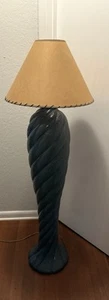 Vintage 1980’s Spiral Plaster Floor Lamp by Sun 1989 - Picture 1 of 9