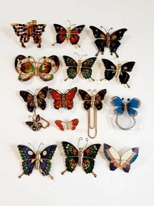 Butterfly Lot Pins Brooches Magnets More Colorful Collection - Picture 1 of 8