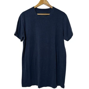 Coppia T-Shirt Ladri Uomo Base Strato Performance Casual Tinta Unita Navy Tg Large - Foto 1 di 5