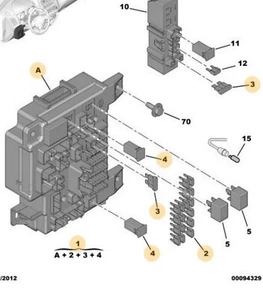 sicherungskasten innenraum original peugeot 4008 - Bild 1 von 2