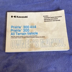 OEM Kawasaki Owner's Manual 1998 Prairie 300 4x4 2x4 98 KVF300-A1/B1 Owners - Picture 1 of 2