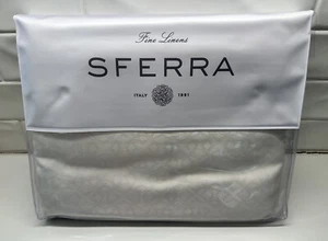 NEW Sferra Giza 45 Egyptian Cotton Quatrefoil 1836 Queen Duvet Cover Ivory $2231 - Picture 1 of 6