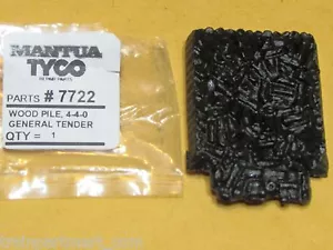 7722 PILA LEGNO DA CARICO PER TENDER GENERALE MANTUA/TYCO HO SCALA PARTE DI FABBRICA NERO - Foto 1 di 2