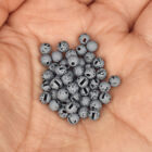 MUUNN 50 perles de nouage mouche en tungstène à fentes - choisissez 13 tailles et 12 couleurs (1,5 mm ~ 6,4 mm)