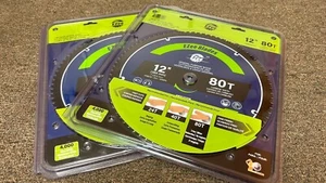 2-Pack 12inch 80T Carbide Tipped Saw Blade 12" 80T - Picture 1 of 9