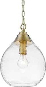 Golden Lighting Ariella Small Pendant Brushed Champagne Bronze with Clear - Picture 1 of 5