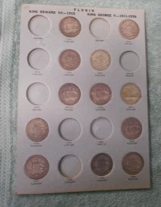 #CC.  #13. TWELVE(12)   AUSTRALIAN SILVER TWO  SHILLING  COINS - SEE DESCRIPTION - Picture 1 of 7