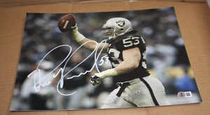 OAKLAND RAIDERS BILL ROMANOWSKI #53 SIGNED 11x14 PHOTO HOME POSE BECKETT COA - Bild 1 von 1