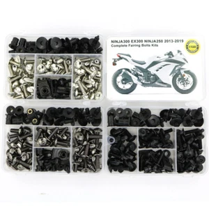 Complete Fairing Bolt Nuts Kit Fit For kawasaki Ninja300 EX300 Ninja 250 13-17 - Imagen 1 de 16