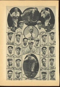 1938 Spalding Baseball Guide Page - 1937 Philadelphia Athletics - Connie Mack - Picture 1 of 1